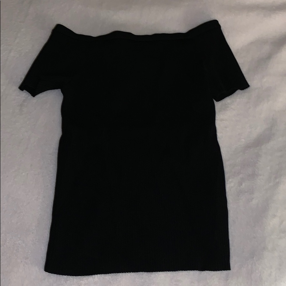 DKNY stretch off shoulder shirt - slim fit